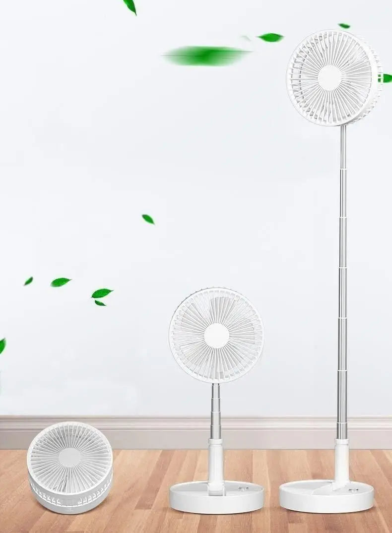 Adjustable Height Telescopic Rechargeable FAN