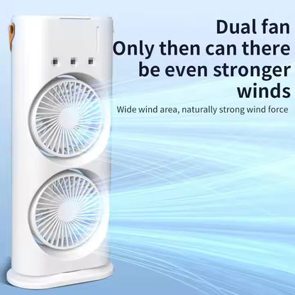 Mini Air Cooler Double Ended Spray Cooling Fan With Mist Humidifier